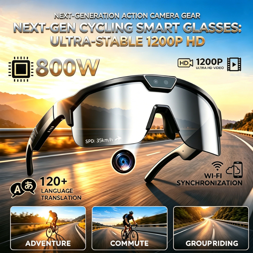 Outdoor Sport Glasses - Gafas de Ciclismo 2026 con Cámara