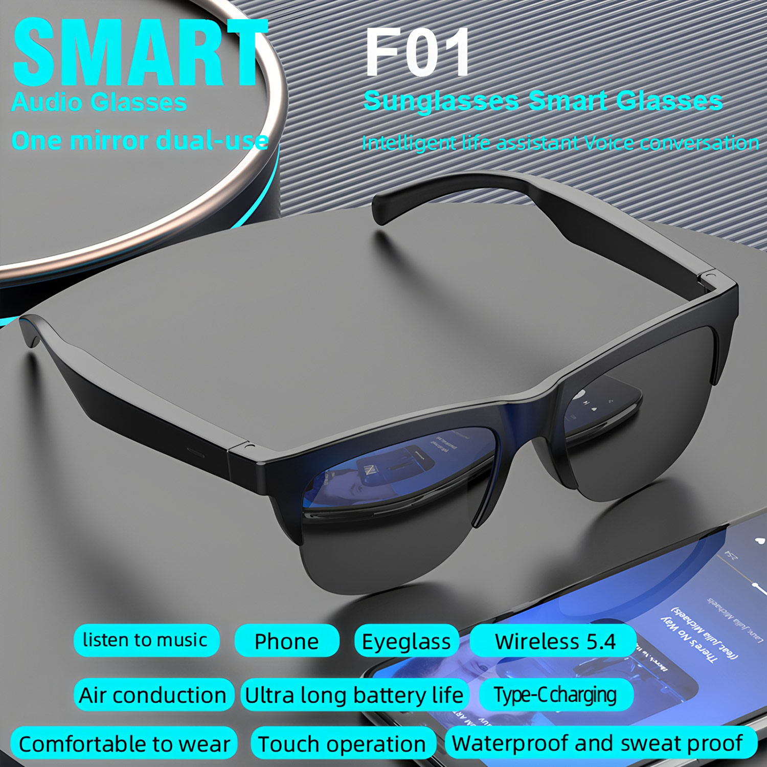 Outdoor Sport Glasses - Nuevas gafas de sol inteligentes con
