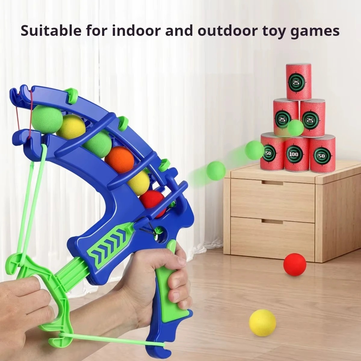 Outdoor Sport For Kids - Pistola de Burbujas Deportiva con Objetivo,