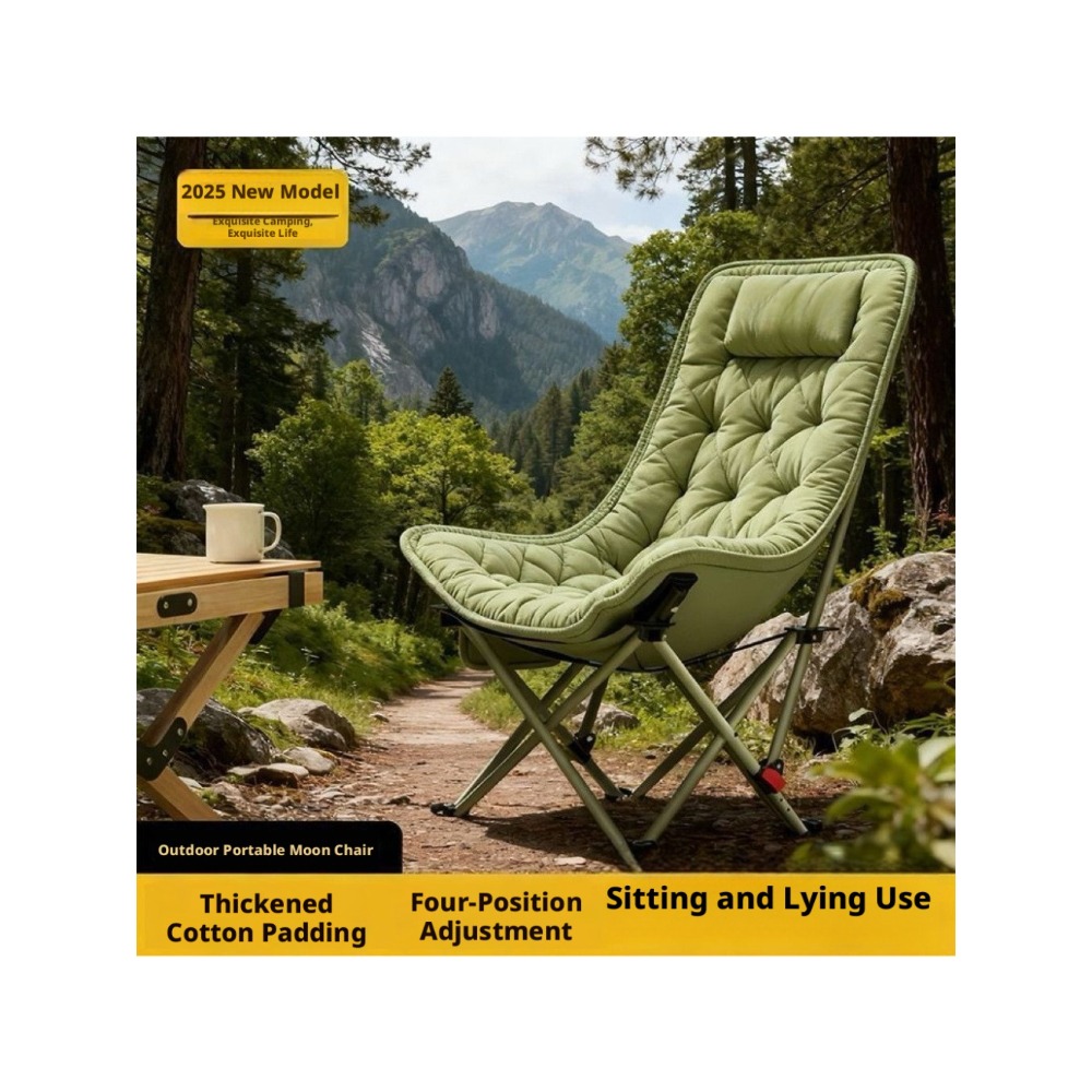 Outdoor Sport Chairs - Silla Luna Plegable de Algodón Grueso