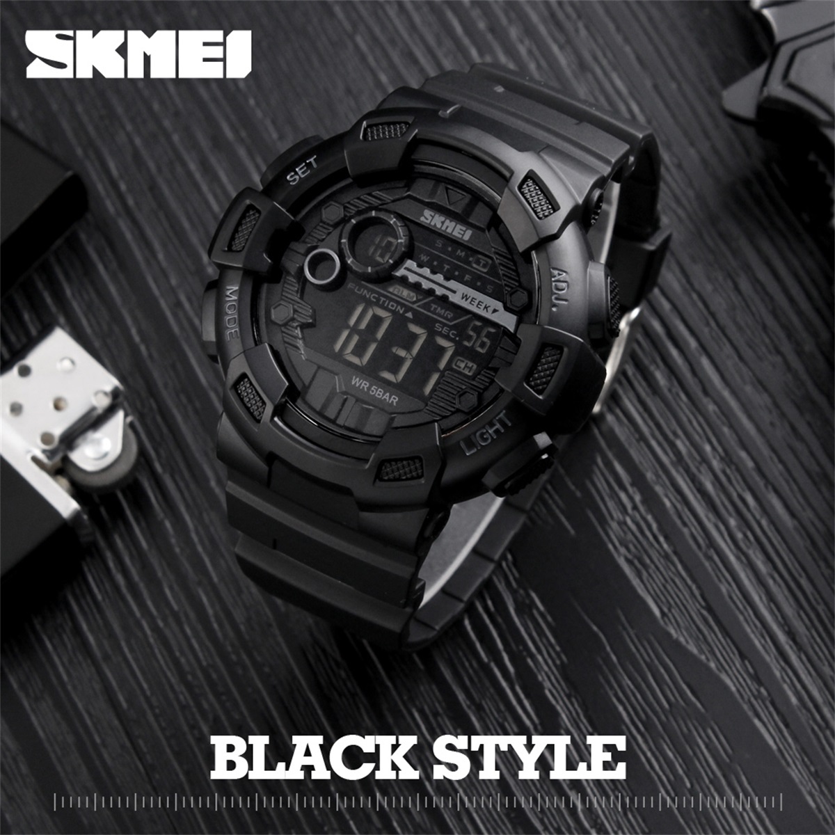 Outdoor Sports List - Reloj de pulsera electrónico deportivo SKMEI