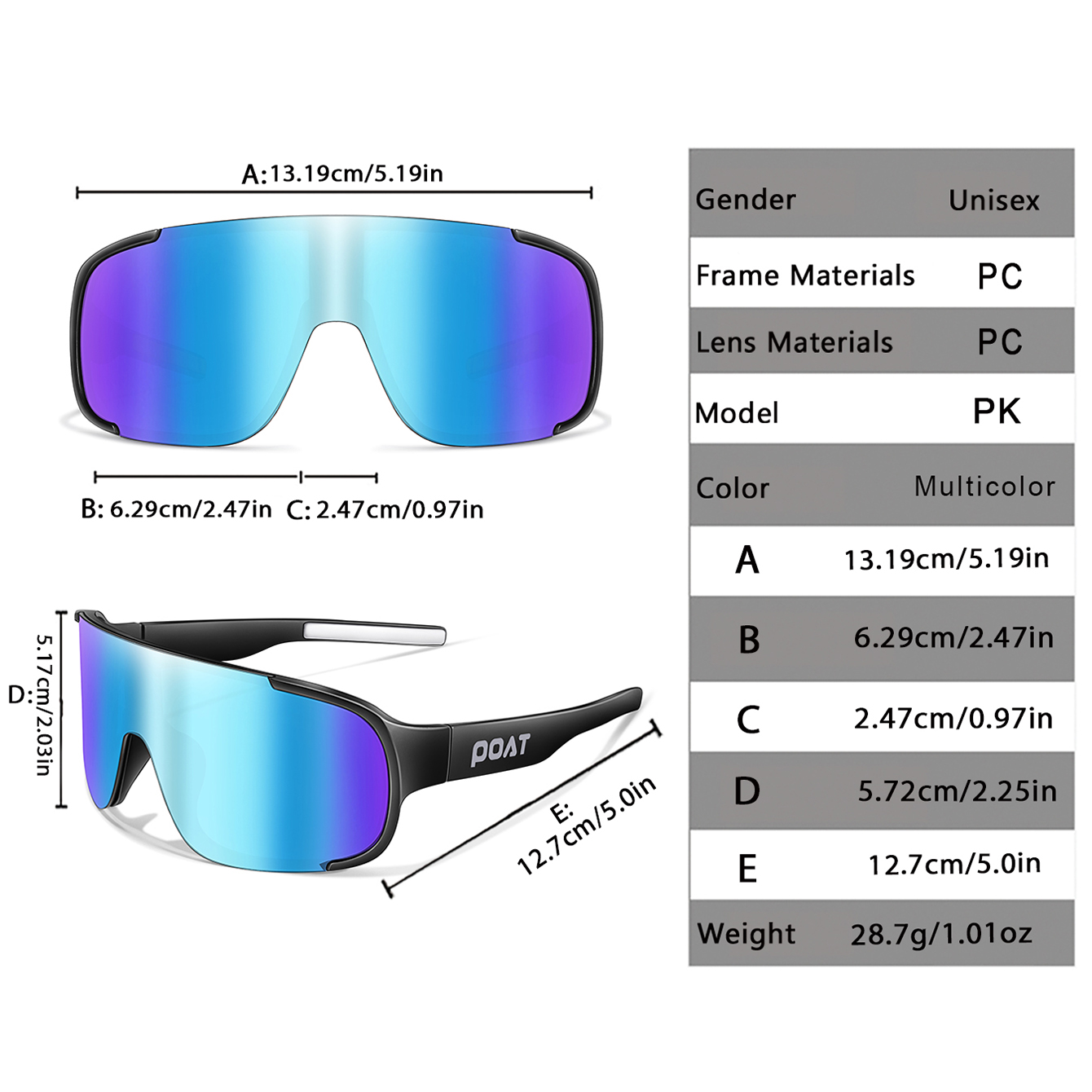 Gafas de Sol Deportivas POAT U - Outdoor Sport Glasses reseña y precio
