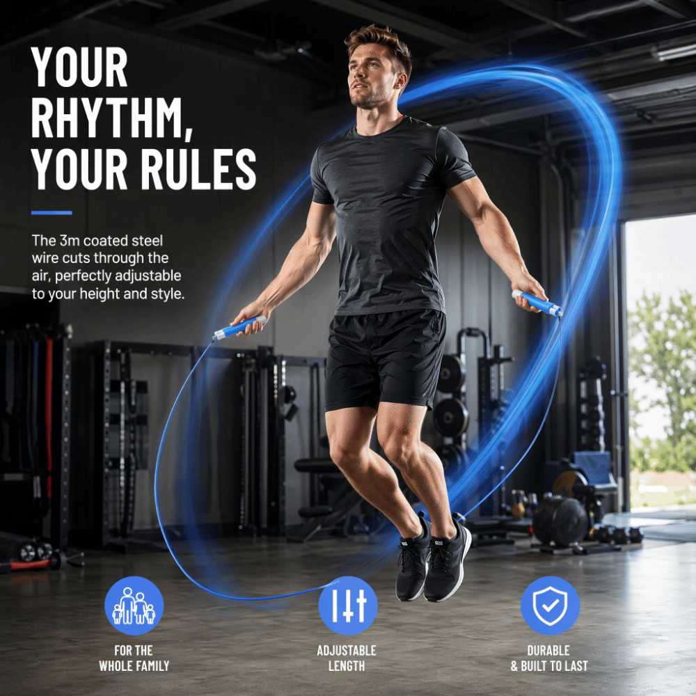 Cuerda de Saltar de Alambre de - Speed Skipping Rope reseña y precio