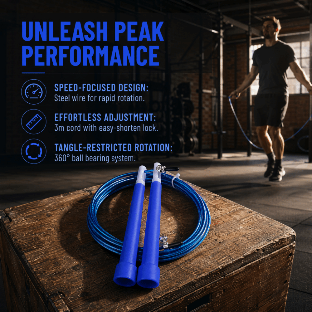 Cuerda de Saltar de Alambre de - Speed Skipping Rope reseña y precio