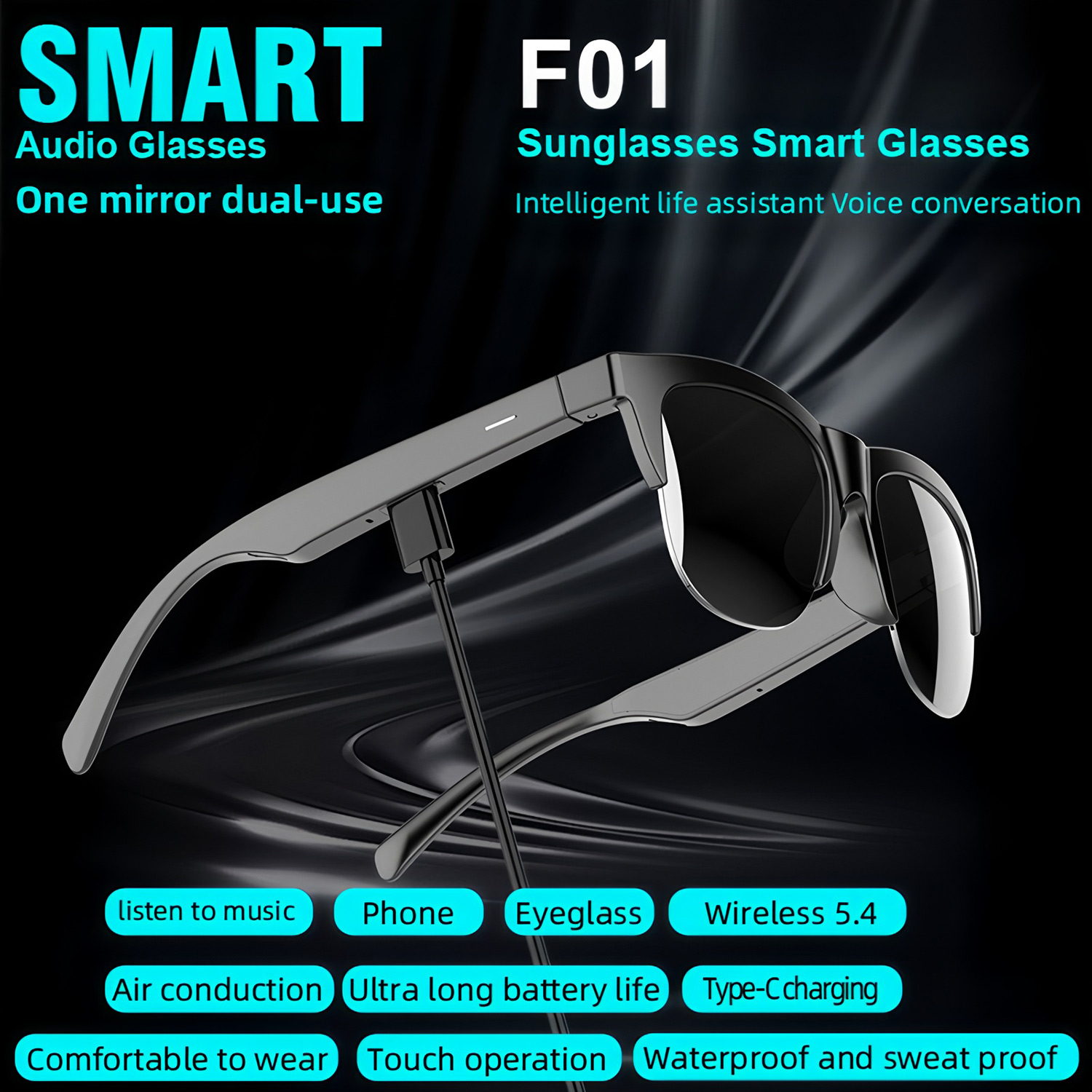 Nuevas gafas de sol inteligent - Outdoor Sport Glasses reseña y precio